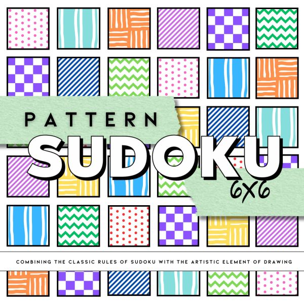 6x6 Pattern Sudoku Puzzle Book